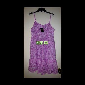 Forever 21 purple floral dress NWT